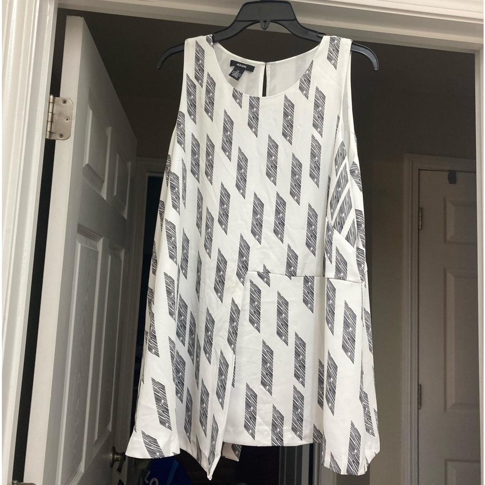 Alfani Sleeveless Asymmetrical Top